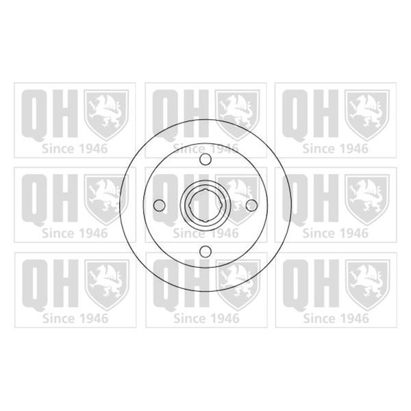 1 disque de frein avant Quinton Hazell BDC3260