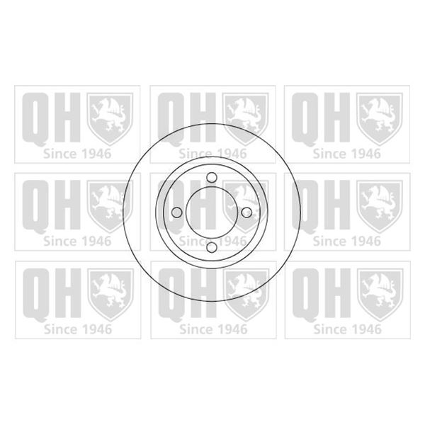 1 disque de frein avant Quinton Hazell BDC3346