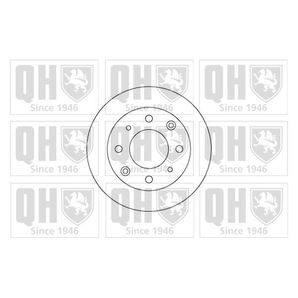 1 disque de frein avant Quinton Hazell BDC3439