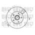 1 disque de frein avant Quinton Hazell BDC3458