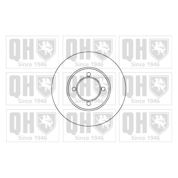 1 disque de frein avant Quinton Hazell BDC3534