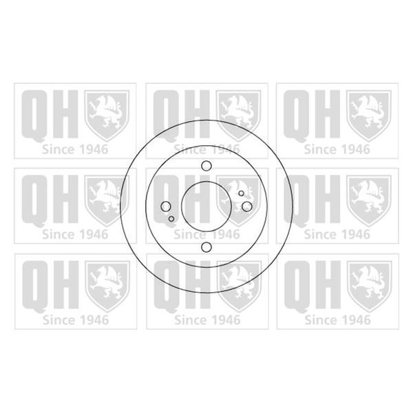1 disque de frein arrière Quinton Hazell BDC3541