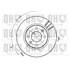 1 disque de frein avant Quinton Hazell BDC3553