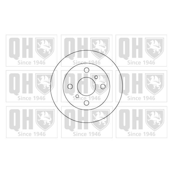 1 disque de frein avant Quinton Hazell BDC3559