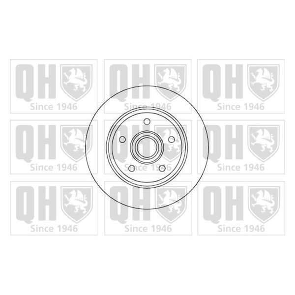 1 disque de frein avant Quinton Hazell BDC3568