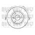 1 disque de frein avant Quinton Hazell BDC3647