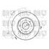 1 disque de frein avant Quinton Hazell BDC3653