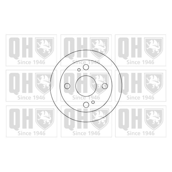 1 disque de frein arrière Quinton Hazell BDC3702