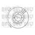 1 disque de frein avant Quinton Hazell BDC3733