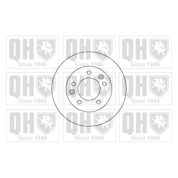 1 disque de frein avant Quinton Hazell BDC3736