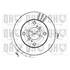 1 disque de frein avant Quinton Hazell BDC3758