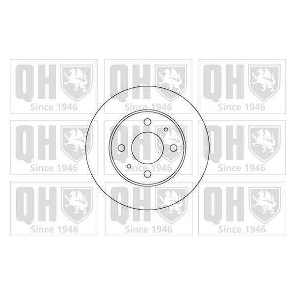1 disque de frein avant Quinton Hazell BDC3809