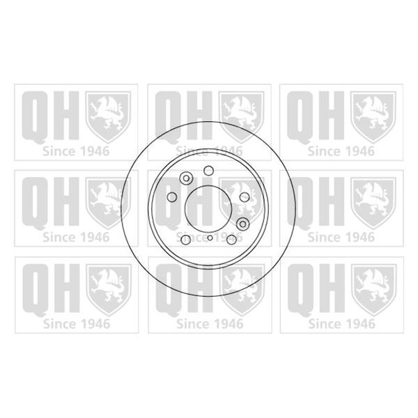1 disque de frein arrière Quinton Hazell BDC4388