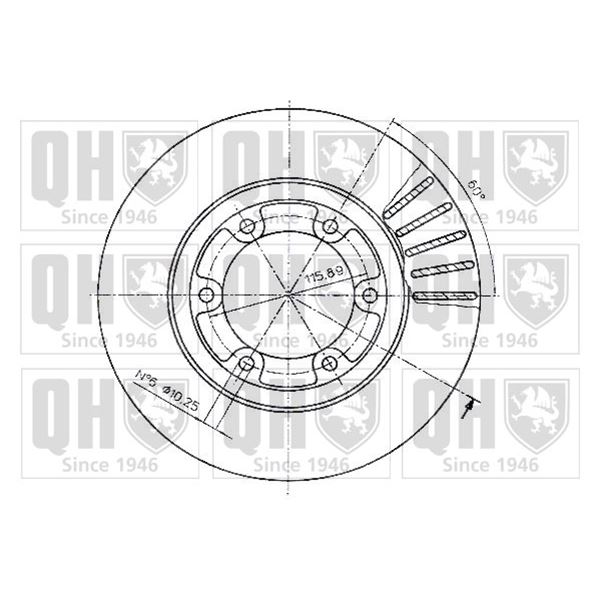 1 disque de frein avant Quinton Hazell BDC4390