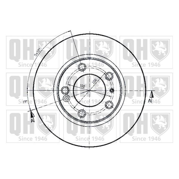 1 disque de frein arrière Quinton Hazell BDC4530