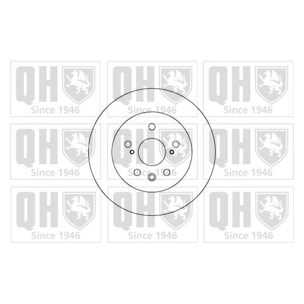1 disque de frein arrière Quinton Hazell BDC4624