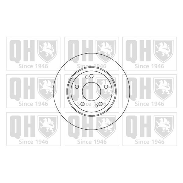 1 disque de frein avant Quinton Hazell BDC5062
