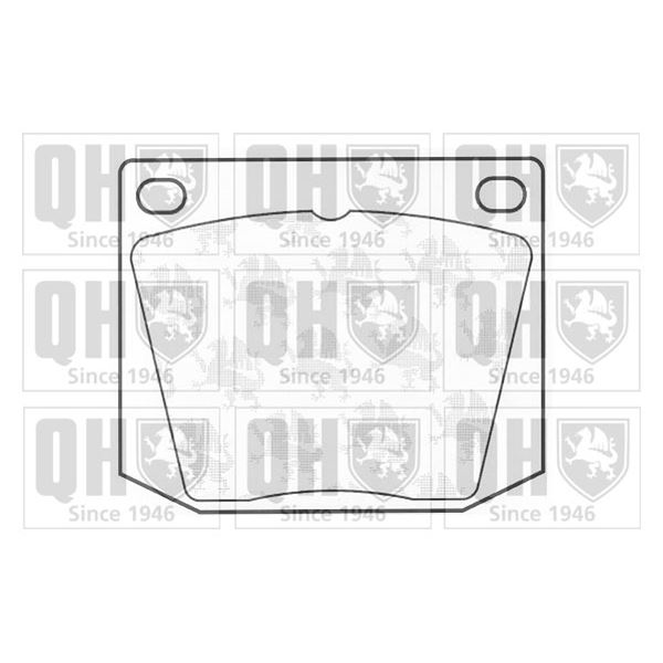 4 plaquettes de frein avant Quinton Hazell BP103