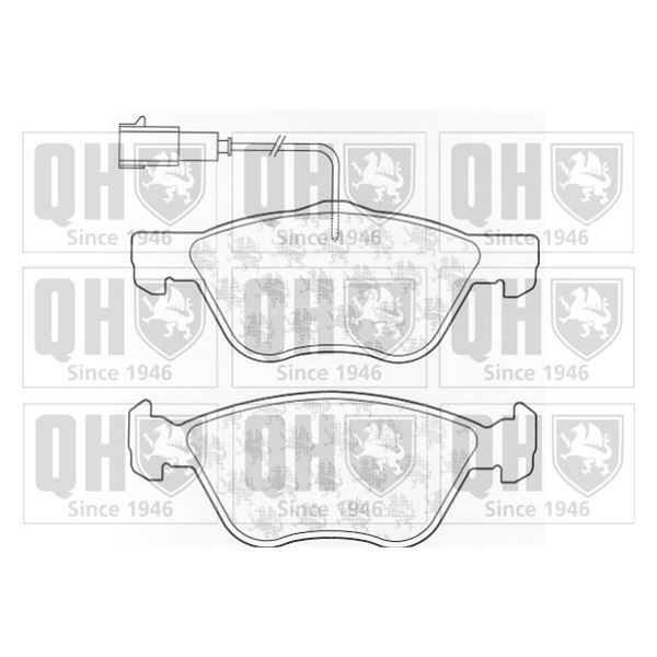 4 plaquettes de frein avant Quinton Hazell BP1048