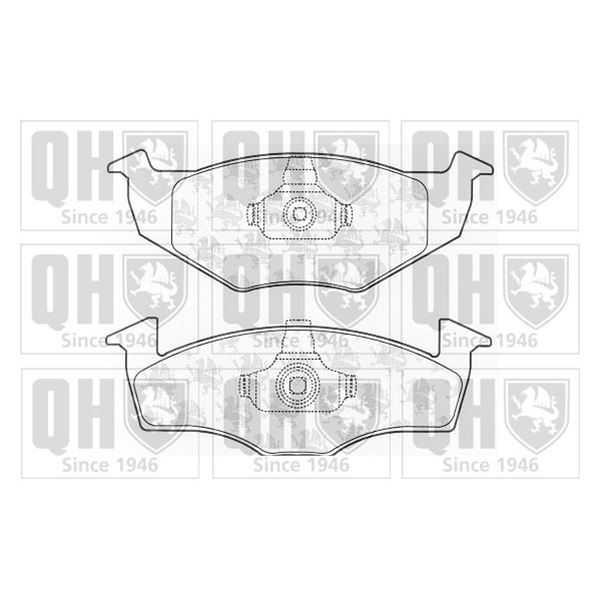 4 plaquettes de frein avant Quinton Hazell BP1056