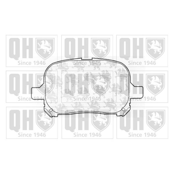 4 plaquettes de frein avant Quinton Hazell BP1060