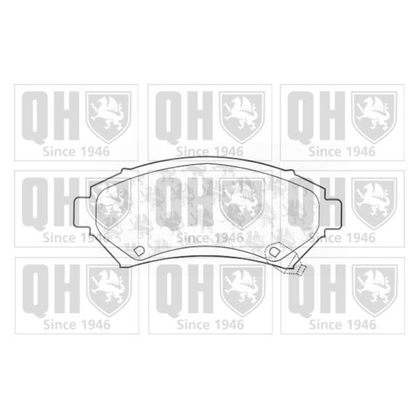 4 plaquettes de frein avant Quinton Hazell BP1066