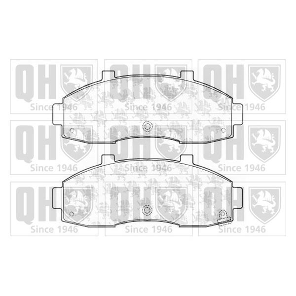 4 plaquettes de frein avant Quinton Hazell BP1079