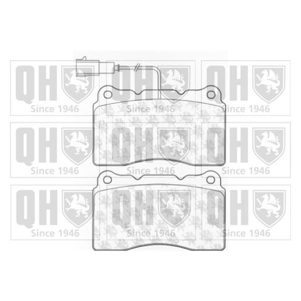 4 plaquettes de frein avant Quinton Hazell BP1080