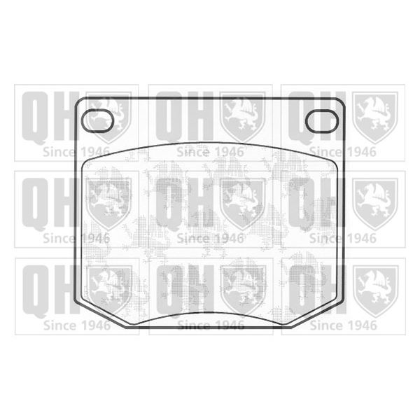 4 plaquettes de frein avant Quinton Hazell BP109