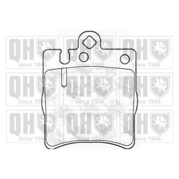 4 plaquettes de frein arrière Quinton Hazell BP1100