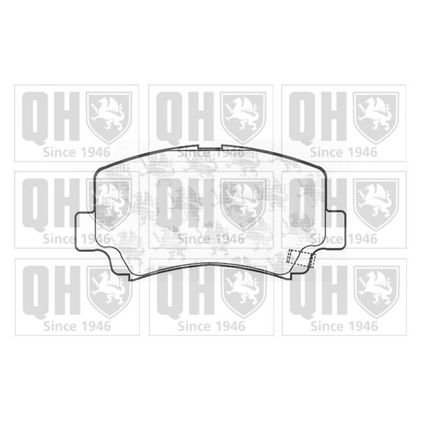 4 plaquettes de frein avant Quinton Hazell BP1101