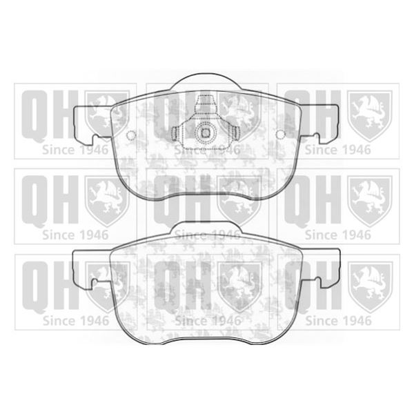 4 plaquettes de frein avant Quinton Hazell BP1103