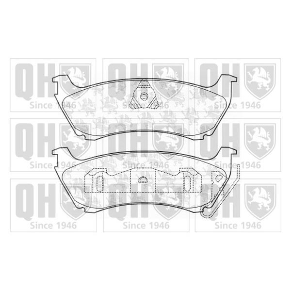 4 plaquettes de frein arrière Quinton Hazell BP1135