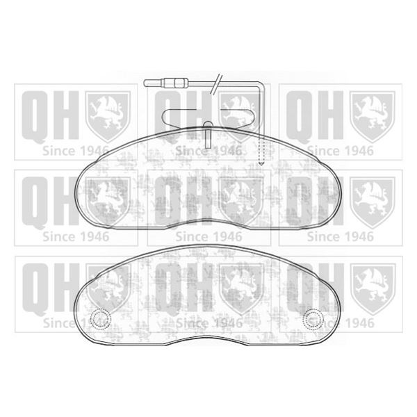 4 plaquettes de frein avant Quinton Hazell BP1136