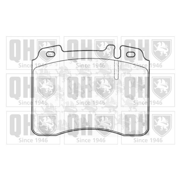 4 plaquettes de frein avant Quinton Hazell BP1140
