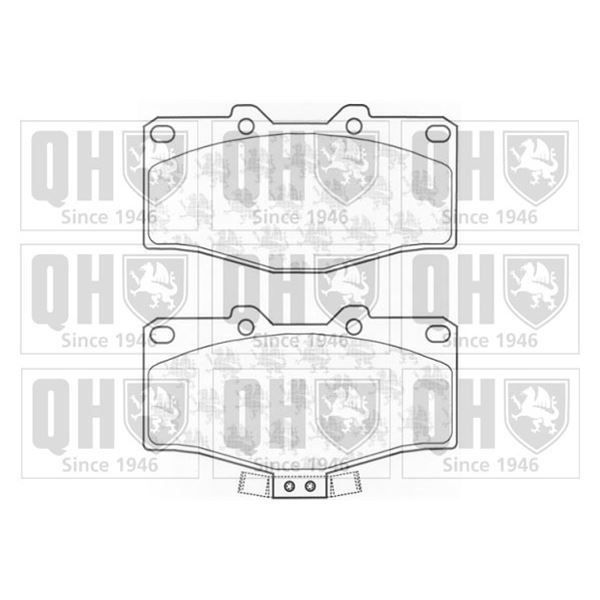 4 plaquettes de frein avant Quinton Hazell BP1160