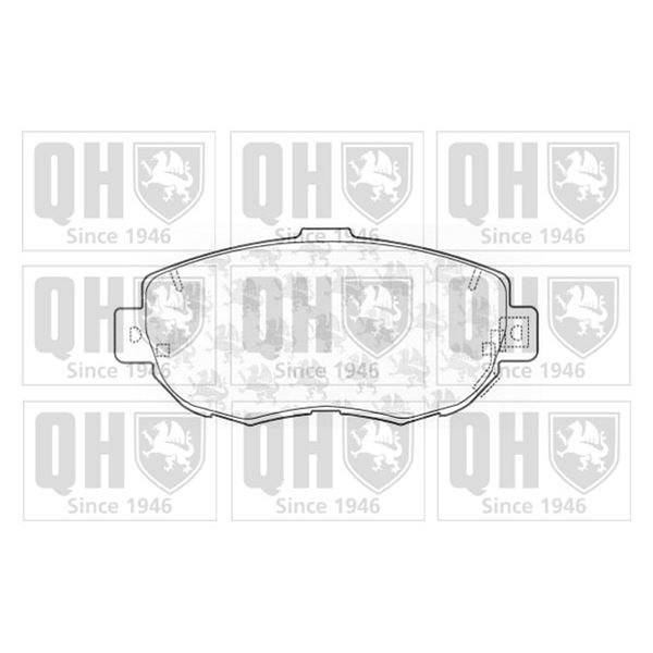 4 plaquettes de frein avant Quinton Hazell BP1164