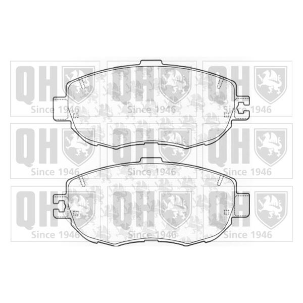 4 plaquettes de frein avant Quinton Hazell BP1170