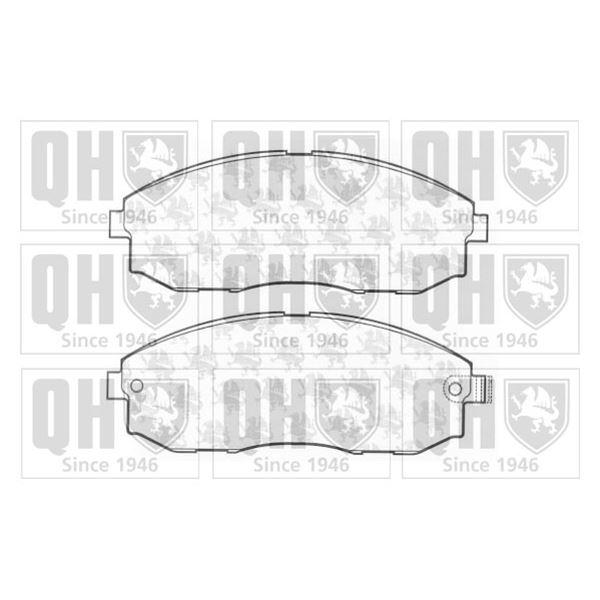 4 plaquettes de frein avant Quinton Hazell BP1192