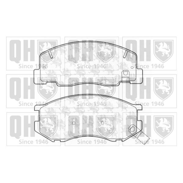 4 plaquettes de frein avant Quinton Hazell BP1195