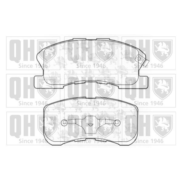 4 plaquettes de frein avant Quinton Hazell BP1196