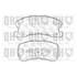 4 plaquettes de frein avant Quinton Hazell BP1196