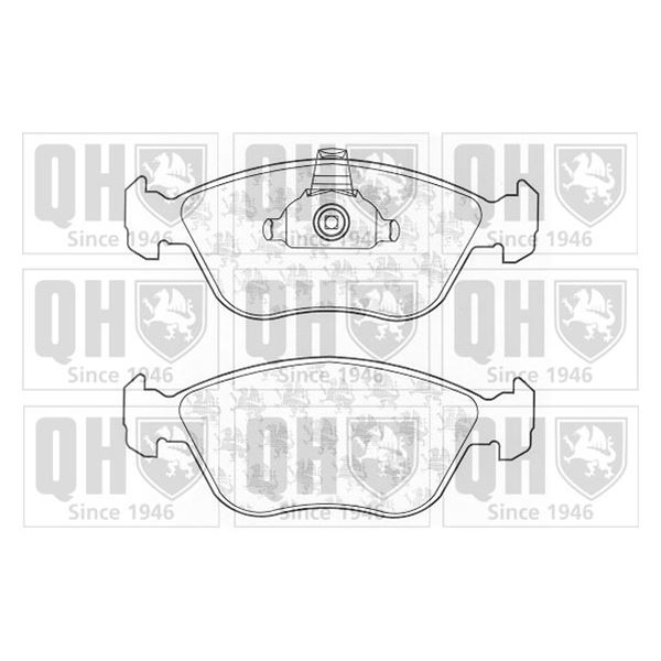 4 plaquettes de frein avant Quinton Hazell BP1203