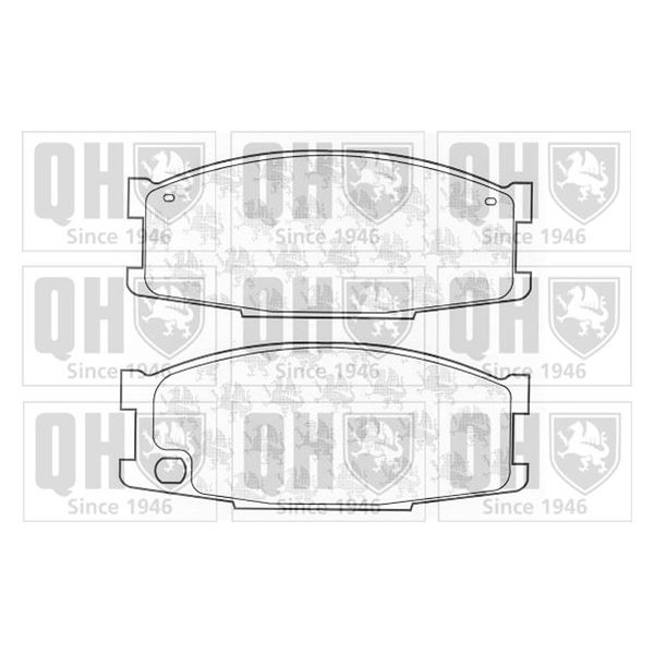4 plaquettes de frein avant Quinton Hazell BP1206