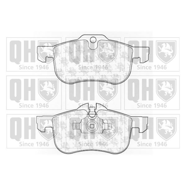 4 plaquettes de frein avant Quinton Hazell BP1216