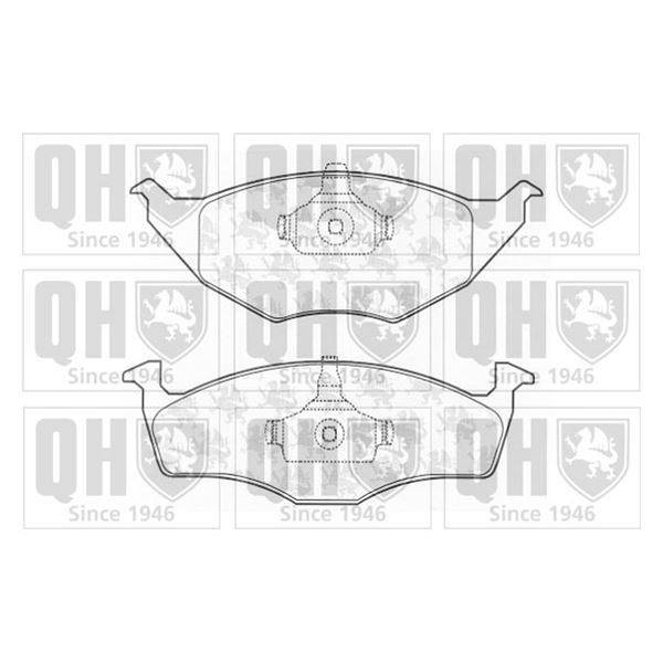 4 plaquettes de frein avant Quinton Hazell BP1224