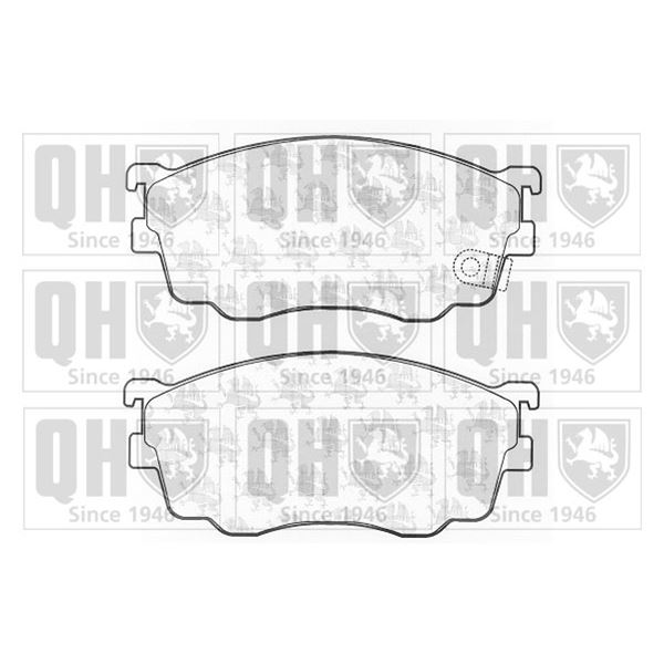 4 plaquettes de frein avant Quinton Hazell BP1231