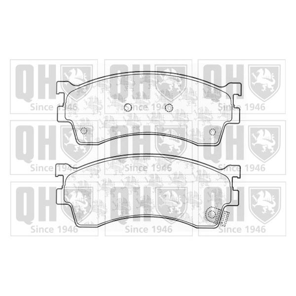 4 plaquettes de frein avant Quinton Hazell BP1235