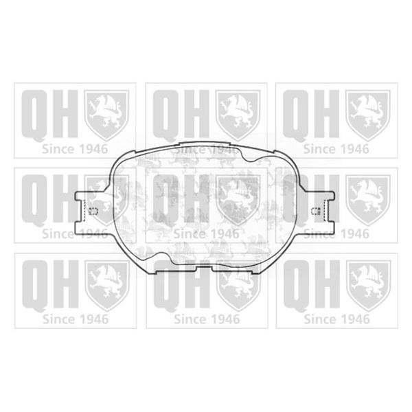 4 plaquettes de frein avant Quinton Hazell BP1251