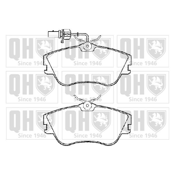 4 plaquettes de frein avant Quinton Hazell BP1275